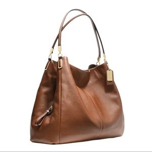 Coach Madison Large Pebbled Leather Shoulder Bag